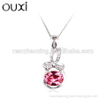 OUXI Factory Latest fashion name design pendant made with crystal Y30178 only pendant